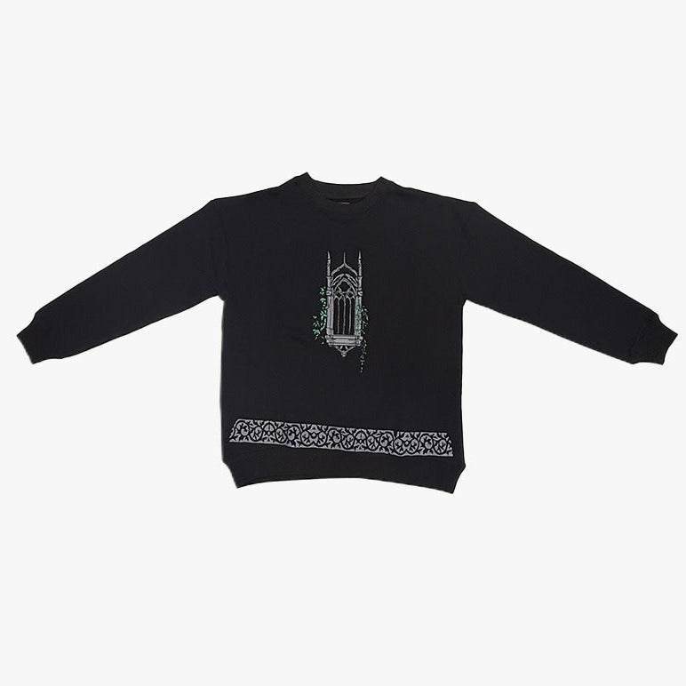MIDNIGHT LONDON — Black Crewneck