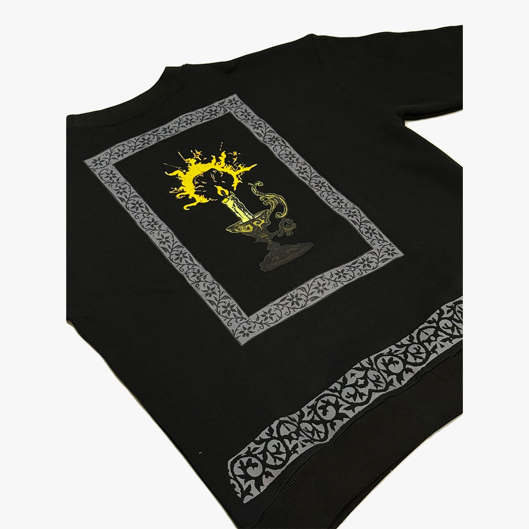 MIDNIGHT LONDON — Black Crewneck